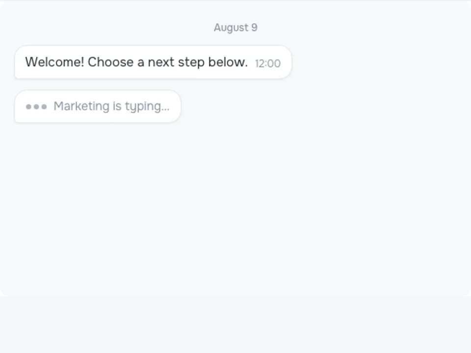 Operator chat interface