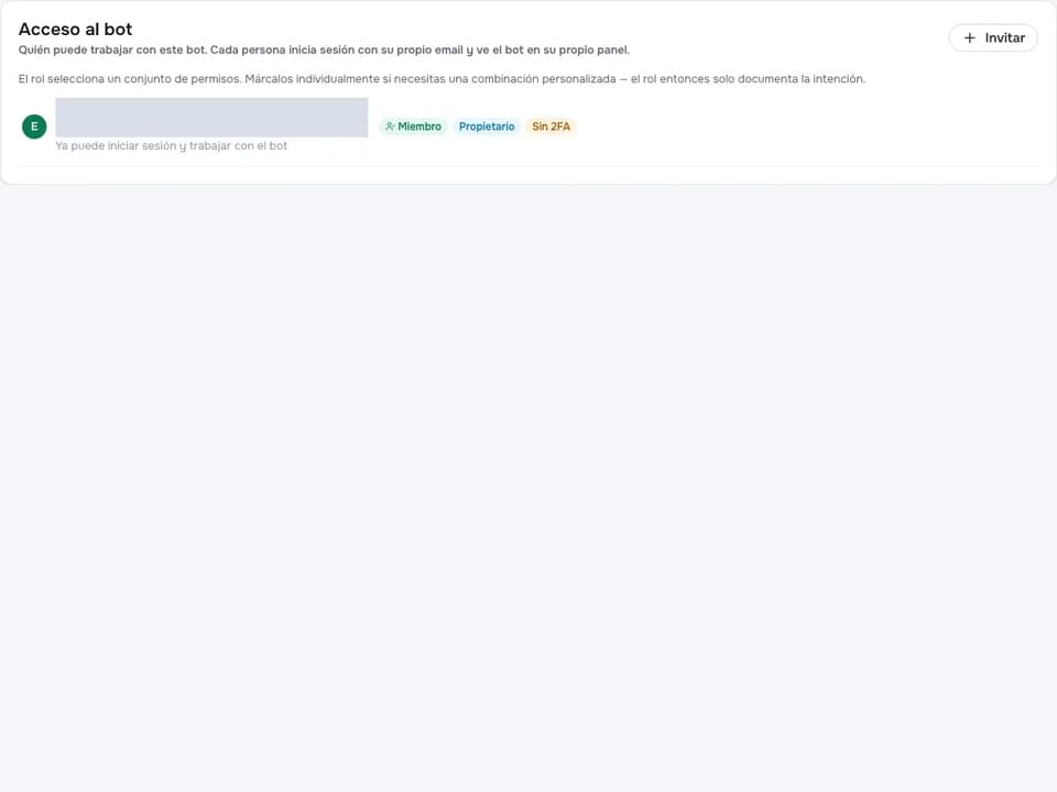 Configuración de roles y permisos