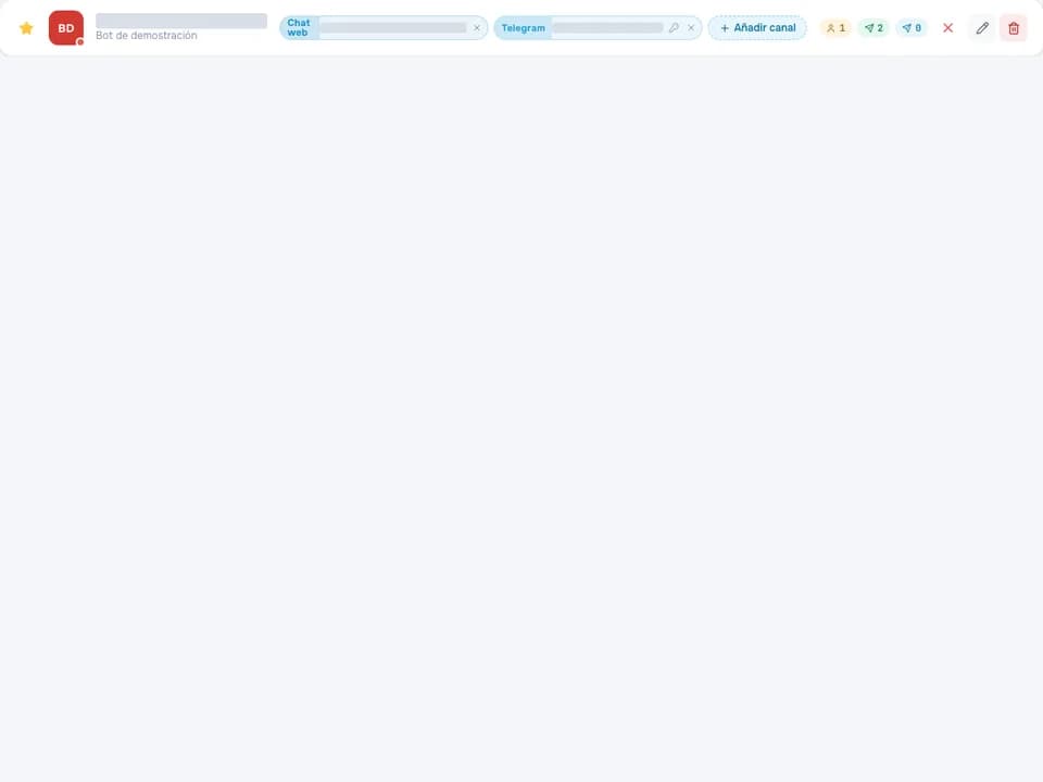 Configuración de conexión de canales