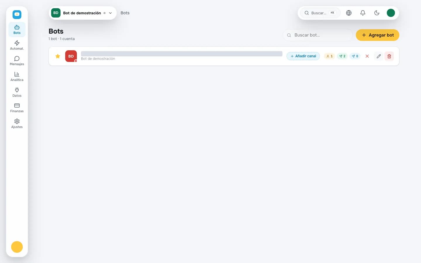 Canales de comunicación conectados
