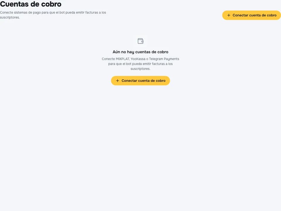 Configuración del procesamiento de pagos