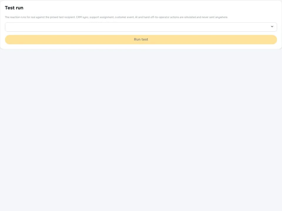 Bot flow testing controls
