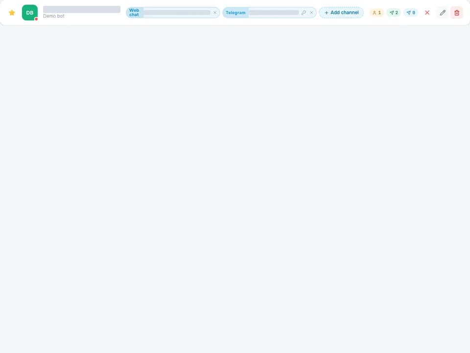 Channel connection settings