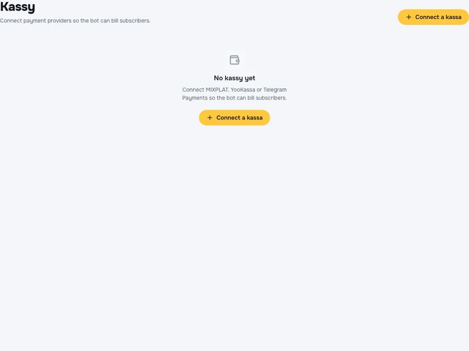 Payment processing settings