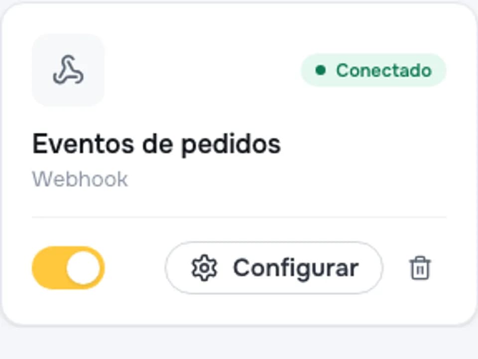 Configuración de integración con webhook