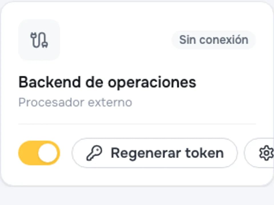 Conexiones de CRM y backend
