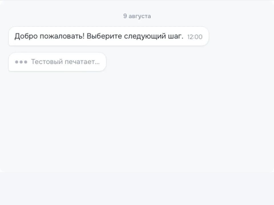 Интерфейс чата оператора